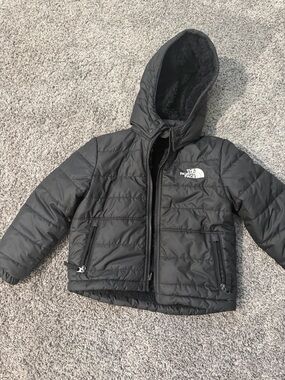 The North Face Kids Black Hooded Puffer Jacket